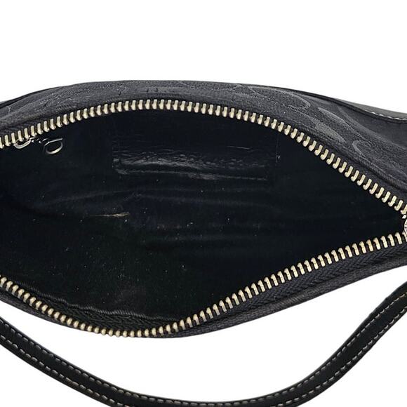 Coach Vintage Y2K Black Monogram Demi Mini Whimsygoth Purse - Picture 4 of 6